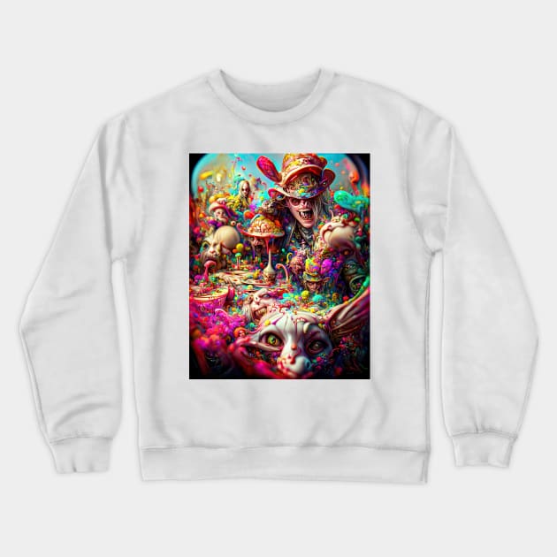 Fear And Loathing In Wonderland #56 Crewneck Sweatshirt by aetherialdnb